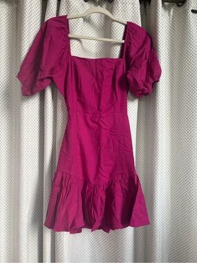 MINKPINK Hot Pink Textured Dress
